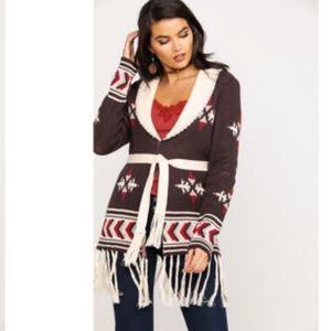 Powder River Outfitters Brown Aztec  Cardigan